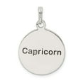thumbnail image 4 of FB Jewels Sterling Silver Polished Antique Finish Capricorn Horoscope Pendant, 4 of 4