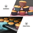 thumbnail image 3 of YSNOOWE 1Jgo Redondo De Silicona Para Hornear Muffins Y Postres Uso Doméstico Multicolor, 3 of 8