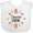 AA-White, variant on Inktastic Cousin Crew with Pink Flowers Girls Baby Bib