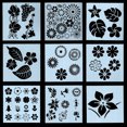thumbnail image 5 of Tignapoo Floral and Leaf Design Stencil Template - 13x13cm Hollow Printing Mold for Creative Art, Graffiti, and Painting Projects - Available in Multiple Styles, 5 of 5