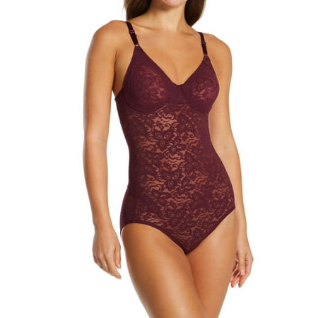 

Women s Maidenform M3008 Lace N Smooth Bodybriefer (Night fire Red 34B)