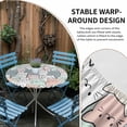 thumbnail image 2 of Cartoon Cat Round Tablecloth for 45-54 Inch Tables, Fitted Table Cover with Elastic Edge, Funny Cute Colorful Animal Pet Waterproof Outdoor Table Cloth Protector for Patio Garden Dinner Picnic, 2 of 9