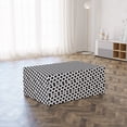 thumbnail image 3 of Geometric Foldable Mattress, Abstract Hexagon Check, 74.8" x 39.4", Black White, by Ambesonne, 3 of 6