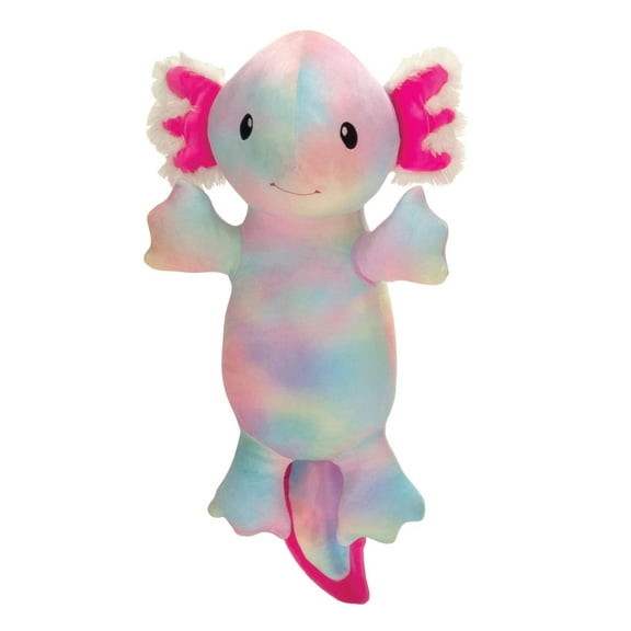 Snugglie Tie Dye Axolotl Plush Toy. 19 inch. Super Soft. New