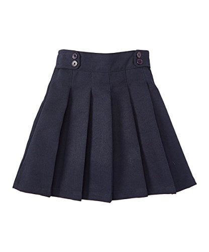 Lands' End School Uniform Girls Ponte Pleat Skirt Classic Navy 14 NEW 442570 