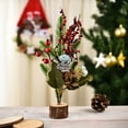 thumbnail image 1 of EIMELI Mini Artificial Christmas Tree Berry Pine Desktop Table Decoration Ornament, 1 of 9