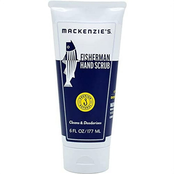 MacKenzies Fisherman Hand Scrub - 6 Oz - cleansing & Deodorizing Hand  cleaner - gifts for Fisherman, cooks & gardeners 