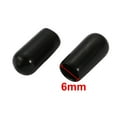 thumbnail image 2 of Unique Bargains 20Pcs 6mm Inner Dia PVC Flexible Vinyl End Cap Screw Thread Protector Black, 2 of 4