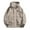 Khaki, variant on Quinlirra Mens Jacket with Hood Men's Stitching Drawstring Hooded Slim Fashion Jacket Coat Outwear