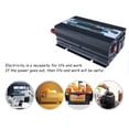 thumbnail image 4 of Kenally Inversor de energía de onda sinusoidal Solar DC 12V a AC 220V 3000W Pantalla Adaptador convertidor de protección contra Herramientas eléctricas Negro, 4 of 6