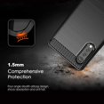 thumbnail image 2 of SCL LG Velvet Case, Carbon Fiber Effect Gel Grip Protection Cover [Anti Scratch][Anti Collision] Compatible with The LG, 2 of 5