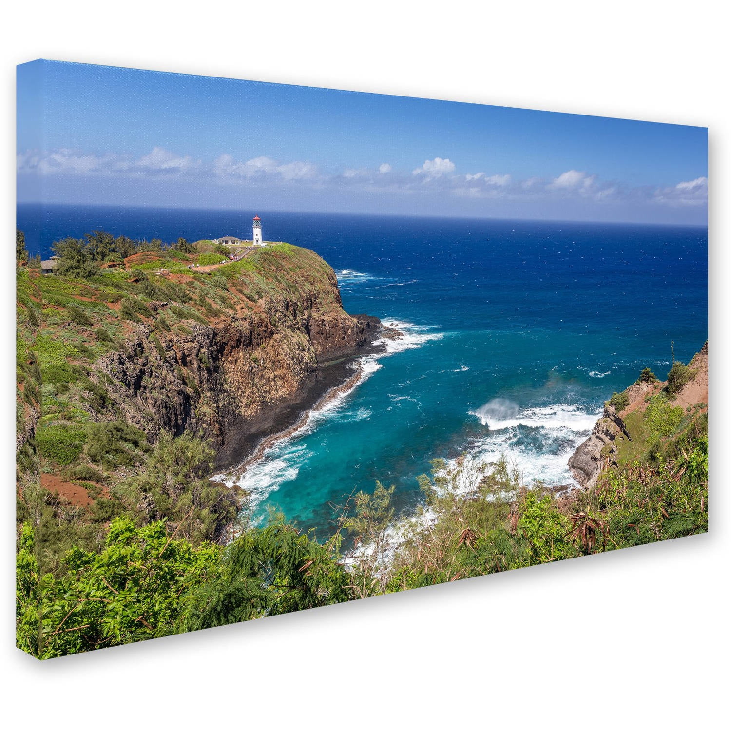 Trademark Fine Art 'Kilauea Lighthouse' Canvas Art by Pierre Leclerc