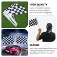 thumbnail image 4 of MasteelfCA 10pcs Racing Signal Flag Black and White Grid Handheld Flag for Events, 4 of 8