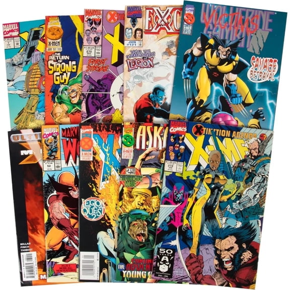 Marvel X-men Ultimate Comic Book Gift Set- 10 Different XMEN ONLY Issues -Teen/Adult Friendly w No Inappropriate Fillers - Fun Set Set for Any Superhero Toy or Graphic Novel Fan
