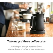 BALMUDA The Kettle | Electric Gooseneck Kettle | Lightweight | Stainless Steel | 0.6L (20fl oz) Capacity | Neon Light Indicator | Perfect for Tea and Coffee | US Version | Black