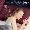 thumbnail image 6 of GOGREEN Waterproof Pillow Protectors with Zipper - King Size Cooling Bamboo Rayon Pillow Case Cover, Bed Bug Pillow Cover, Zippered Plastic Pillowcase (4 Packs, King 20"x36"), 6 of 8