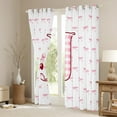 thumbnail image 3 of Feelyou Buffalo Initial Letter Black Out Curtains for Kids, Kawaii Pink Ribbon Bow-tie Curtains Pack of 2 (42x63 Each), Monogrammed J Bedroom Curtains, Window Curtains Home Decor, 3 of 6