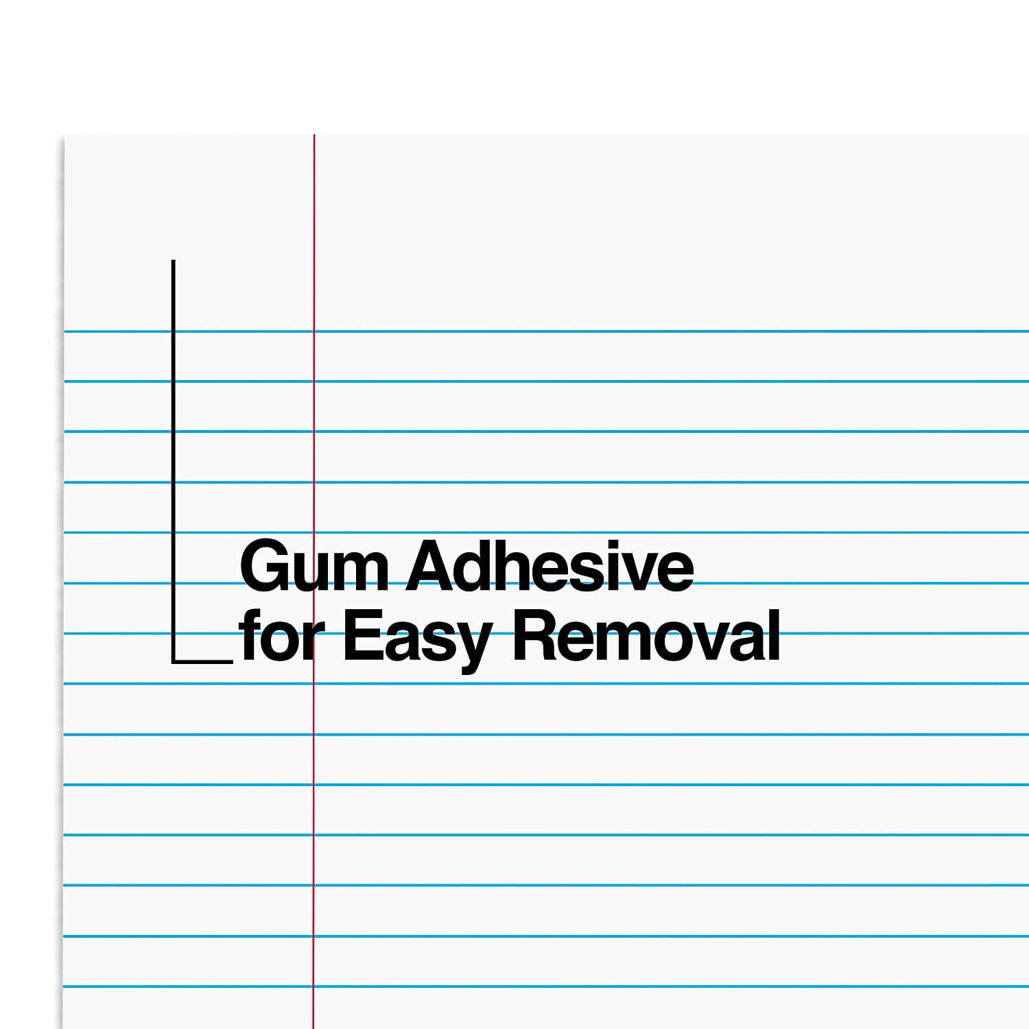 Staples Notepads 8.5" x 11" (US letter) Narrow Ruled White 50 Sheets/Pad 24/Carton ST57420/TR574VS
