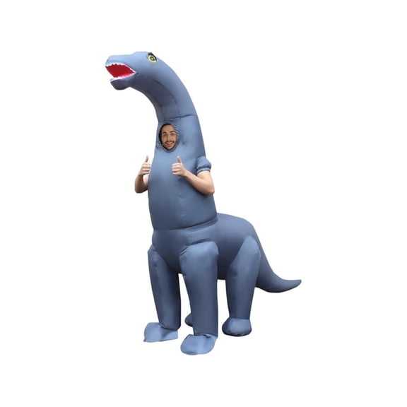 Inflatable Diplodocus Costume Adult Adult Halloween Jurassic Theme Party Cosplay Costume Novelty Dinosaur Inflatable Suit,Height 59"–74.8",Dinosaur