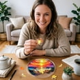 thumbnail image 5 of 2-in-1 Acrylic Puzzle & Hanging Decor Stained Glass Style Suncatcher, Hanging Acrylic Window Decor Puzzle Acrylic Suncatcher Puzzle 7.87*7.87 Inch, 5 of 6