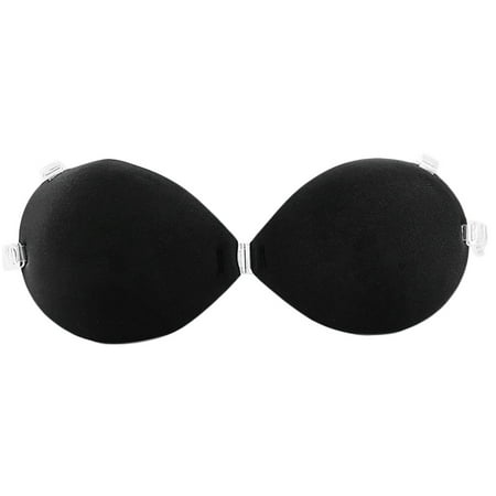 

SIEYIO Strapless Adhesive Silicone Bra Thick Push Up Front Close Invisible Nipple Cover