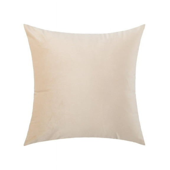 Nmkwnr Pack of 1 Decorative Throw Pillow Cover Soft Velvet Pillow Case Square Cushion Cover for Sofa Bedroom Living Room, 18x18 Inch