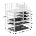 thumbnail image 7 of Sorbus 3-Piece Clear Makeup Organizer - Detachable Jewelry & Cosmetic Tower for Vanity & Countertop, 7 of 7