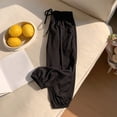 thumbnail image 4 of hengsof Girls Fashion Solid Color Casual Jogger Pants Summer Lightweight Drawstring Pocket Sweatpants for Kids 12 Months-11 Years, 4 of 8