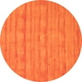 thumbnail image 1 of Ahgly Company Indoor Round Abstract Orange Contemporary Area Rugs, 5' Round, 1 of 1