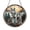 Acrylic 3.5 Inch, variant on Stained Glass Wolf Family Window Hanging Forest Wildlife Scene with Adult Wolf and Young Pups Decorative Glass Suncatcher for Home Interior Window Accent