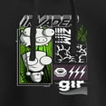 thumbnail image 3 of Invader ZIM - GIR Holding a Pig in the Air - Juniors Cropped Pullover Hoodie, 3 of 5