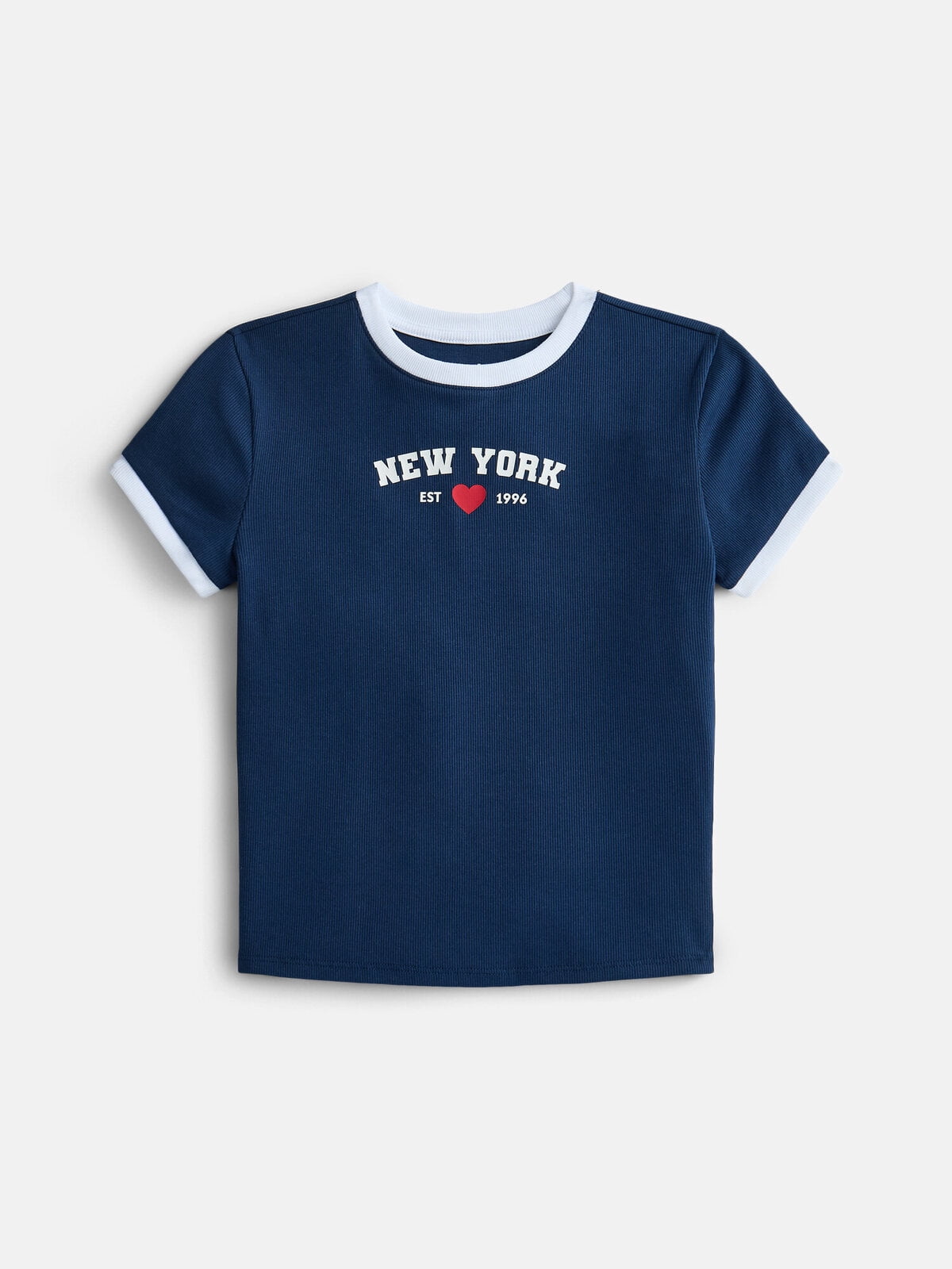 Weekend Academy Girls Graphic Baby Tee with Short Sleeves, Sizes 4-18