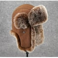 thumbnail image 3 of Spot Lei Feng Hat Men's Large Size Ear Protection Cold Hat Winter Northeast Cotton Hat Ski Hat Retro Tide, 3 of 6