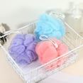 thumbnail image 6 of Unique Bargains 1 Pc Bath Shower Loofah Sponge Body Puffs for Shower 5.51"x4.72" Purple, 6 of 6
