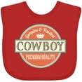 thumbnail image 3 of Inktastic Cowboy Vintage Logo Boys Baby Bib, 3 of 4