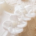 thumbnail image 6 of DISKEBUISS Little Girl Dress Pearl Floral Sleeveless Round Neck Mesh Princess Dress for Parties & Everyday Clothing, 6 of 8