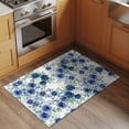 thumbnail image 2 of Navy Blue Roses Entryway Rug 2'x3'&nbsp; Non Slip Front Door Mats, Spring Floral Elegant Pastoral Botanical Entrance Rugs Indoor Outdoor Carpet, Washable Floor Mats Small Area Rug for Bedroom Kitchen, 2 of 8