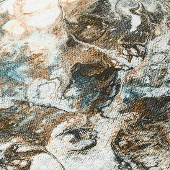 Karina Indoor/Outdoor Ivory Color Splash 1'8" x 2'6" Non-Skid Accent Rug