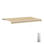 ALEKO 16 x 10 ft Sand Motorized Retractable Patio Awning