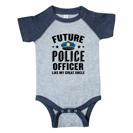 

Inktastic Future Police Officer Like My Great Uncle Gift Baby Boy or Baby Girl Bodysuit