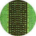 thumbnail image 1 of Ahgly Company Indoor Round Abstract Green Modern Area Rugs, 7' Round, 1 of 4