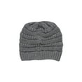 thumbnail image 2 of Bonnets Tricotés d'Hiver avec Sequins - Gris Clair, 2 of 2