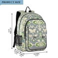 thumbnail image 2 of FORMRS Unisex School Backpack 17" Student Travel Bag with Laptop Compartment, Beige Floral, 2 of 7