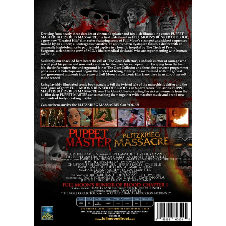 Bunker Of Blood 1: Puppet Master Blitzkrieg Massacre (DVD