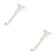 thumbnail image 3 of Eigraketly Soporte de pie para patinete eléctrico, resistente al agua, antideslizante, soporte Universal, soporte de trípode lateral, piezas de Blanco 2piezas, 3 of 6