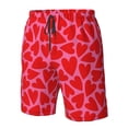 thumbnail image 4 of Fotbe Love Heart Trajes de Baño Estampados para Hombre, Shorts de Verano de Secado Rápido, Ropa de Playa, Bañadores-X-Large, 4 of 6