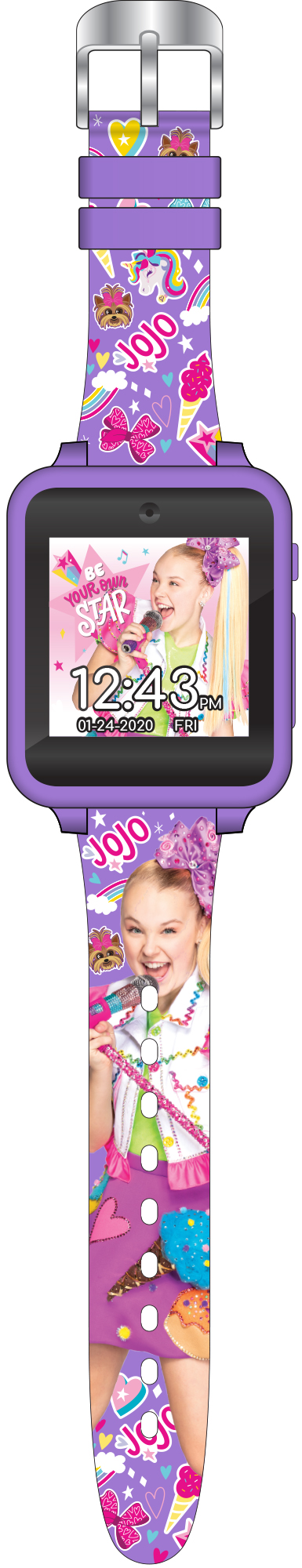 Jojo Siwa Unisex Child iTime Interactive Smart Watch with Silicone Strap 40mm in Purple (JOJ4327WM) - image 2 of 2