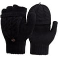 thumbnail image 1 of Guantes de mujer Manoplas sin dedos - Guantes cálidos de invierno Tejido de cable Heat Weaver, Guantes de medio dedo para damas y niñas MFZFUKR CJWUS-1240, 1 of 7
