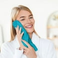 thumbnail image 5 of 2Pack Hand Towels For Bathroom Solid Hand Towel Turquoise Towel Home Decor, 5 of 5