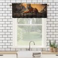 thumbnail image 3 of Tiger Kitchen Valance Curtains Forest Mountain Autumn Sunset Landscape Window Valance for Living Room Bedroom, Kitchen Valance Rod Pocket Window Decor Curtain 54 by 18 in, 1 Panel, 3 of 6